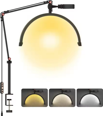 Lámpara led de media luna de mesa