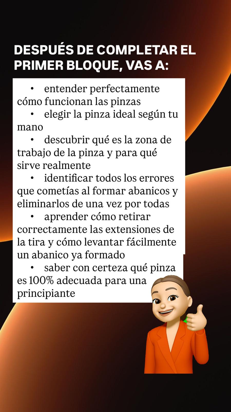 Después de completar el primer bloque