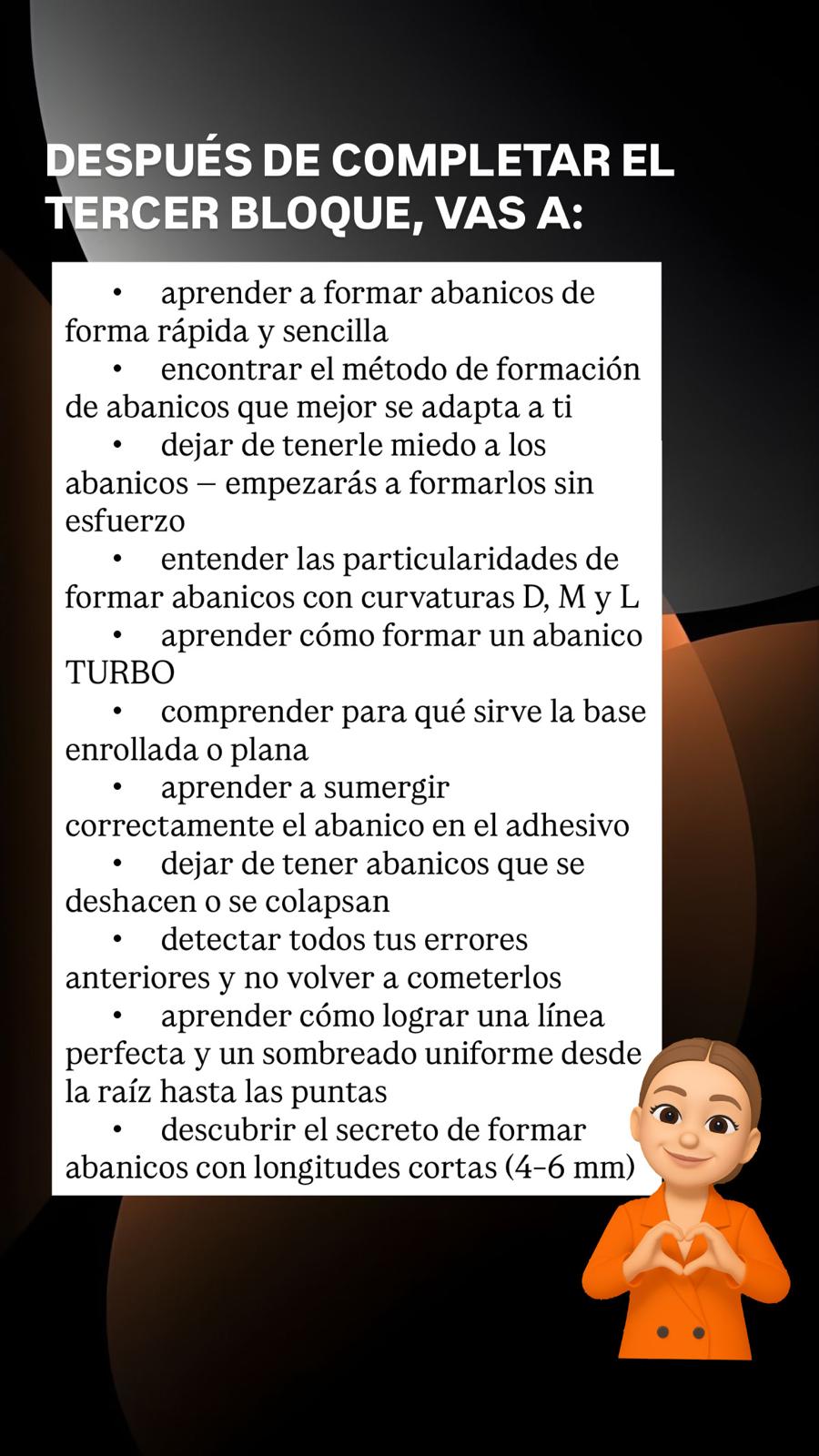 Después de completar el tercer bloque