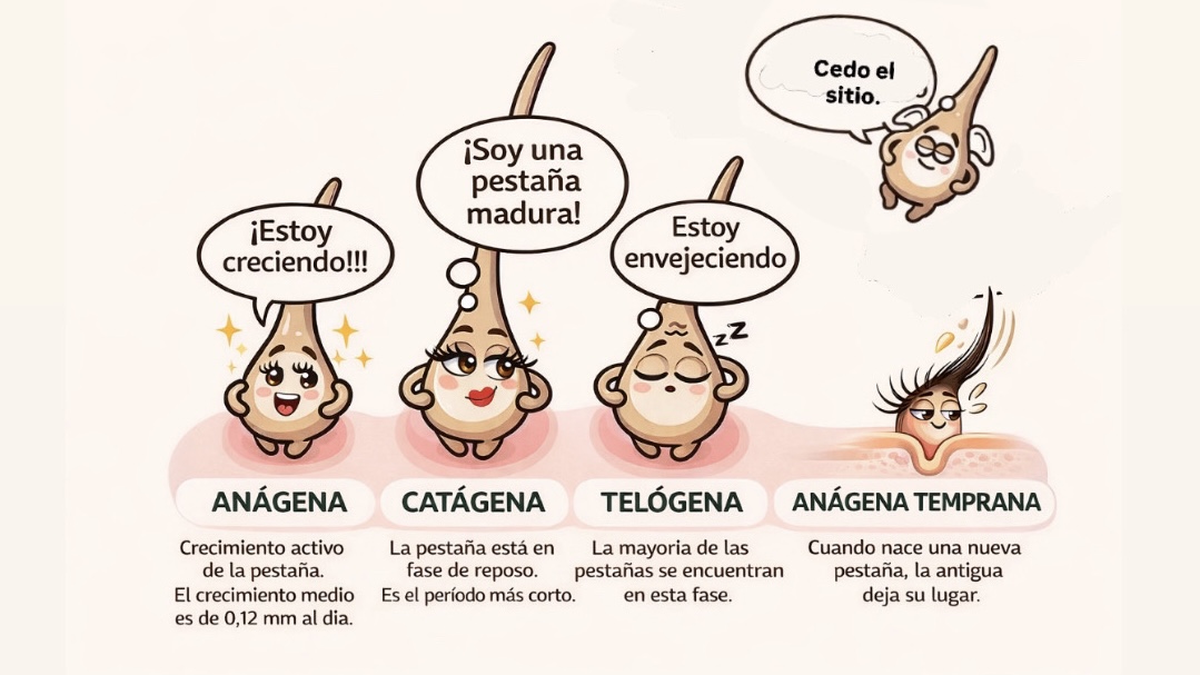 Ciclo natural de la pestaña